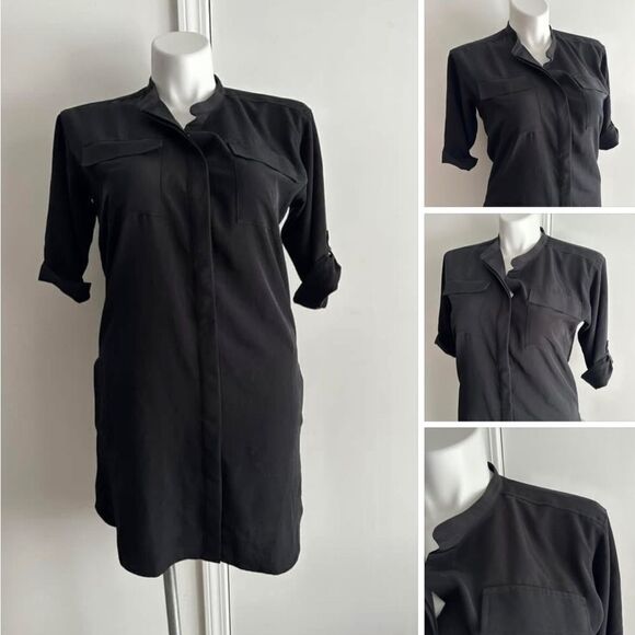 Black Shirt Dress, Size Small, Calvin Klein - Picture 1 of 7
